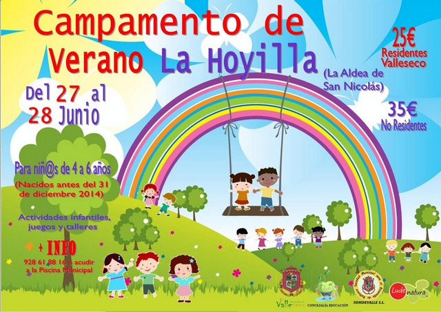 1 b valleseco cartel campamento peques