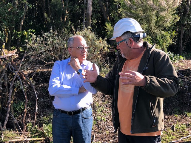 1 la gomera 180418 Foto Casimiro Curbelo visitando Los Noruegos