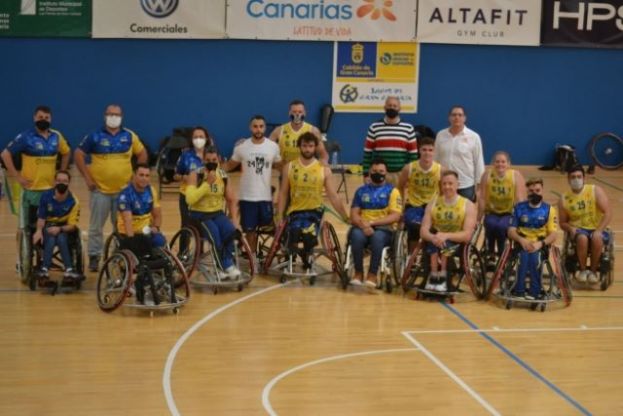Francisco Castellano, con el BSR Econy Gran Canaria en su partido ante el Amiab Albacete