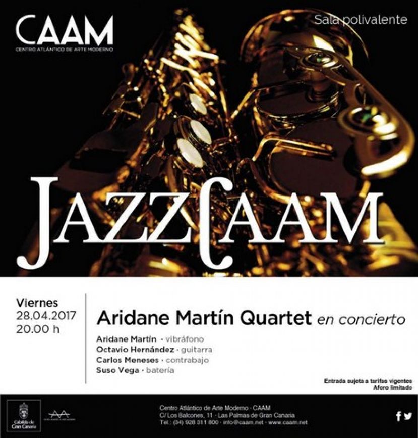 2º concierto de ‘JAZZCAAM’ con la banda canaria Aridane Martín Quartet