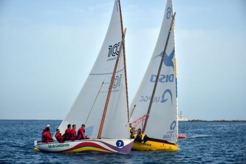 La Vela Latina de Gran Canaria y Lanzarote se unieron por un día