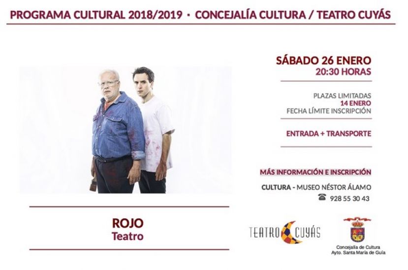 Guía: Nueva salida al Cuyás para disfrutar de la representación teatral de ‘Rojo’