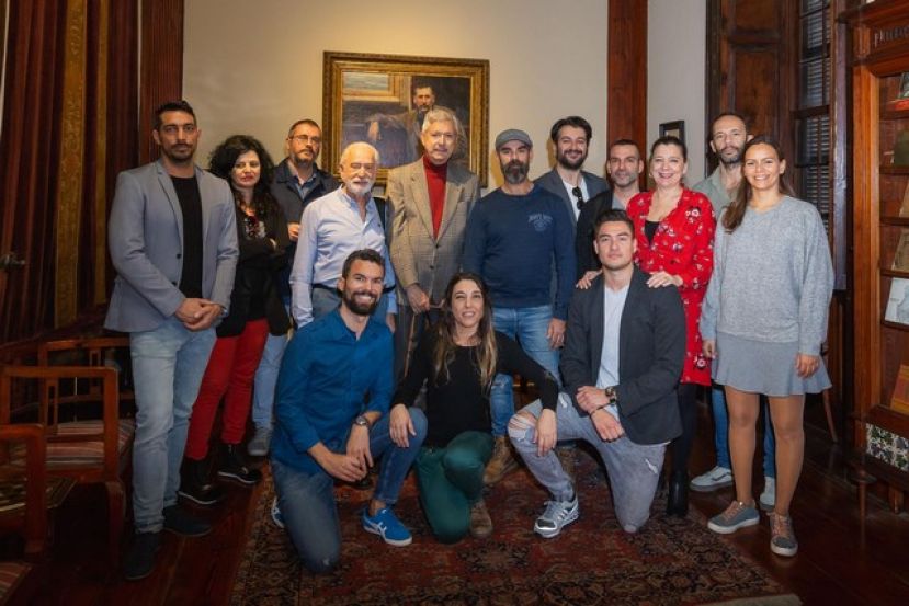 LOS ACTORES DE &lsquo;ALCESTE&rsquo;, EN LA CASA-MUSEO P&Eacute;REZ GALD&Oacute;S