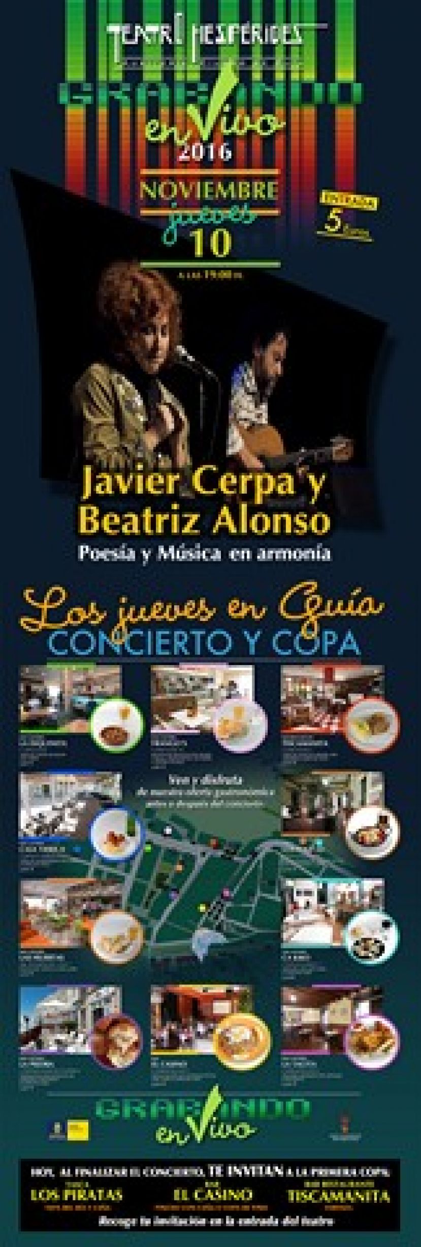 Gu&iacute;a: Javier Cerpa y Beatriz Alonso, este jueves en el programa &ldquo;Grabando en Vivo&rdquo;