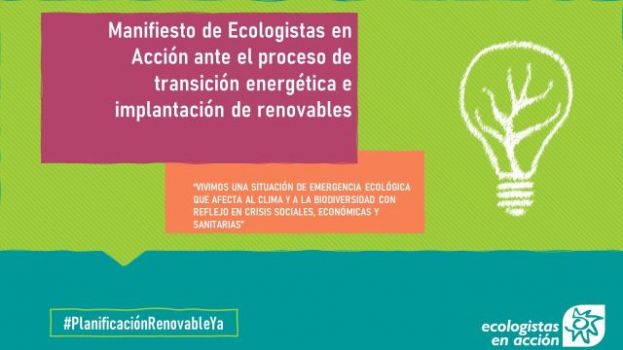 Ecologistas en Acci&oacute;n se posiciona sobre grandes proyectos de energ&iacute;as renovables
