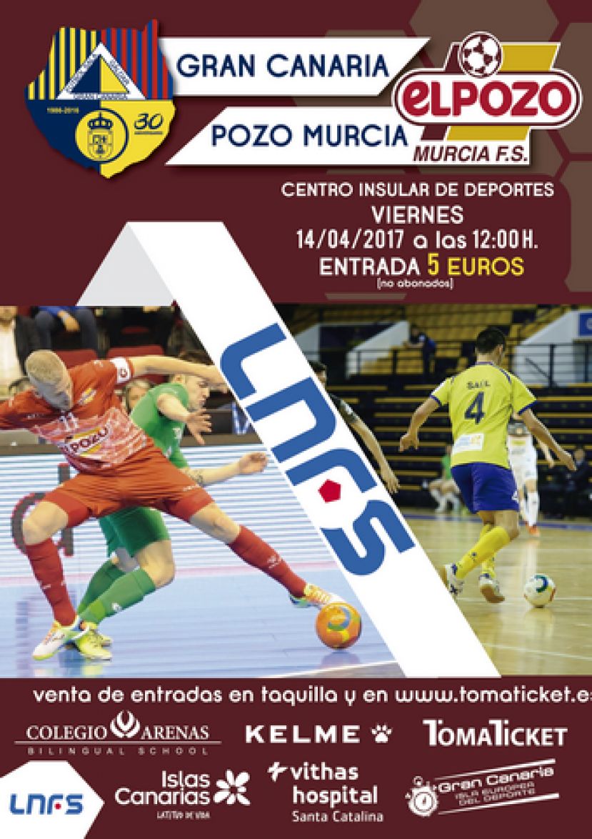 El Gran Canaria F&uacute;tbol Sala jugar&aacute; el viernes en el Centro Insular de Deportes