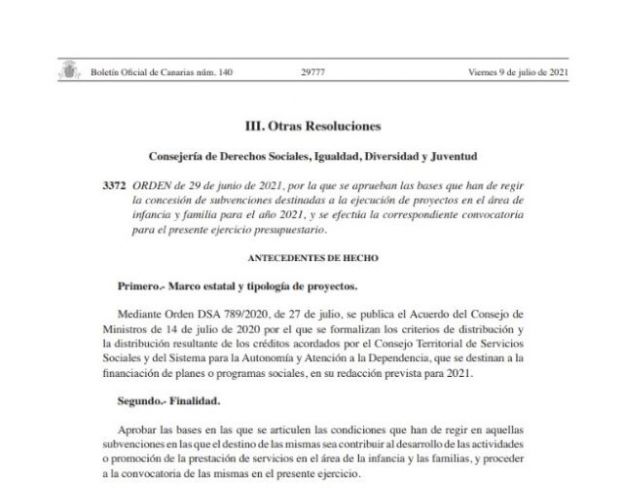 Infancia destina 1,8 millones de euros para proyectos sociales en Infancia y Familia
