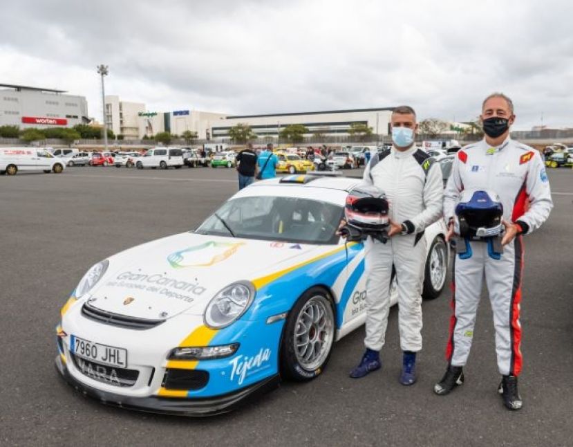 Francisco Castellano en el Coche 0 en la 60 edición del Rally Isla de Gran Canaria