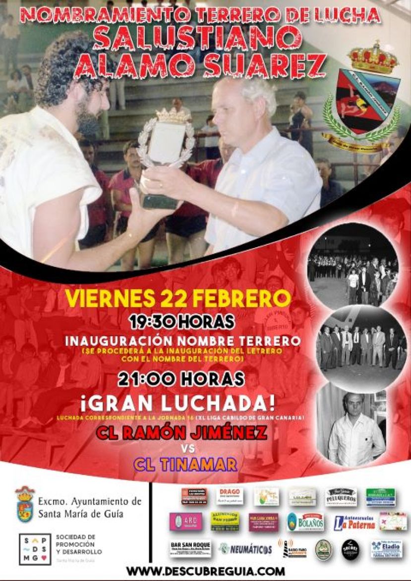 Guía: El terrero de lucha se llamará desde este viernes Salustiano Álamo Suárez