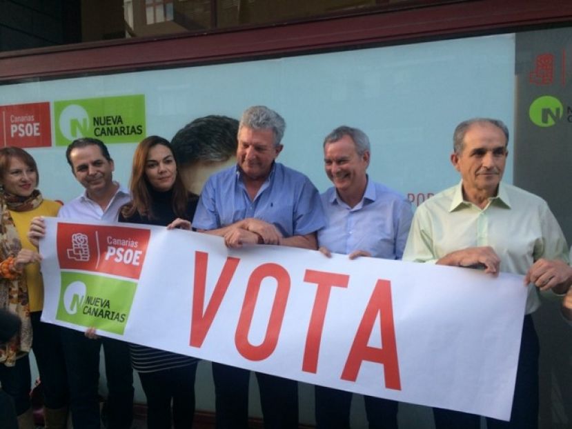 Agenda electoral de los candidatos del PSOE-NC, de este domingo 06-12-15