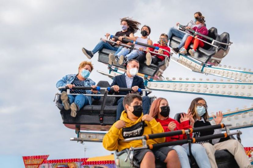 La Feria de Atracciones vuelve a Gáldar tras quince meses de inactividad por pandemia