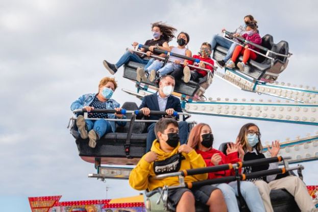 La Feria de Atracciones vuelve a G&aacute;ldar tras quince meses de inactividad por pandemia