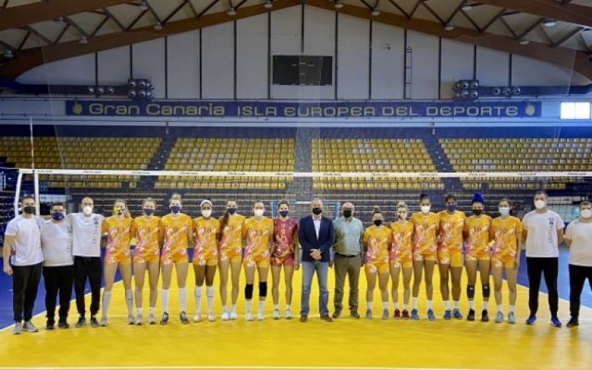 Francisco Castellano insufla ánimos al CV CCO 7 Palmas de cara a la final de la Liga Iberdrola