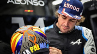 Fernando Alonso desvela un casco especial en homenaje a La Palma