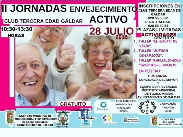Gáldar: II Jornadas de Envejecimiento Activo en el Club de la Tercera Edad