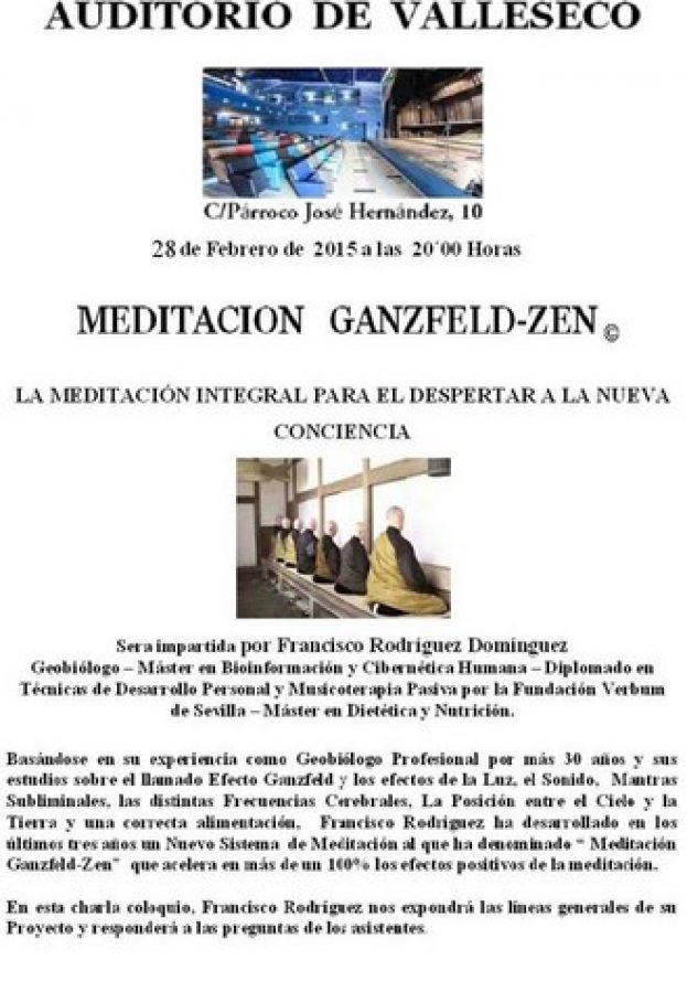 Valleseco: Charla coloquio de Meditación Ganfeld-Zen