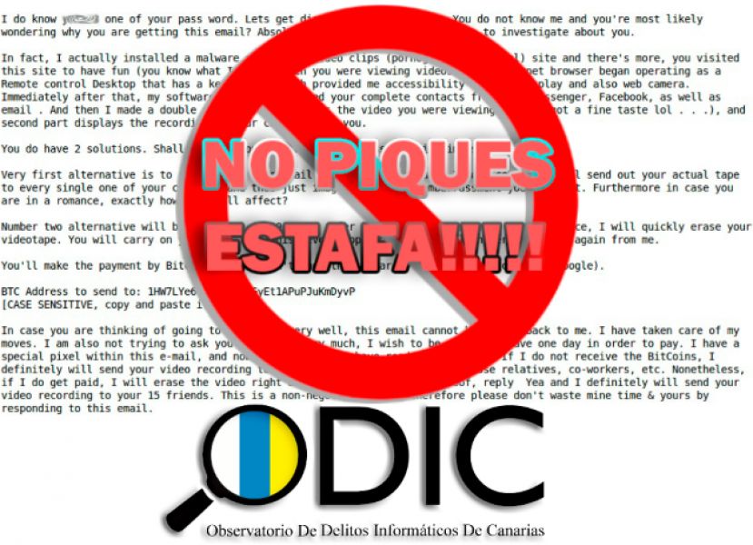Cuidado con los falsos correos de sextorsi&oacute;n