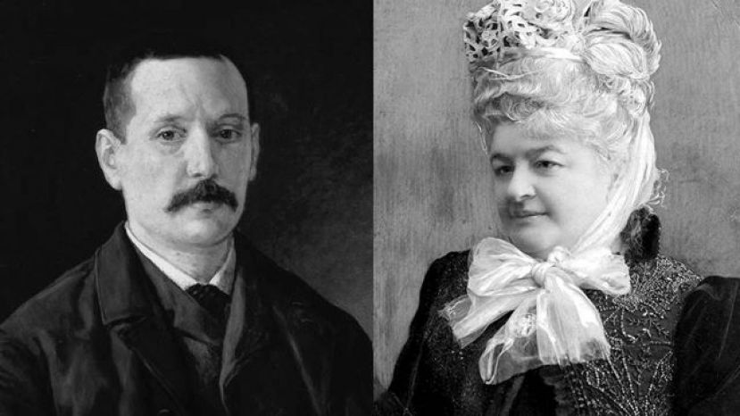 Emilia Pardo Baz&aacute;n vuelve a besar a Benito P&eacute;rez Gald&oacute;s