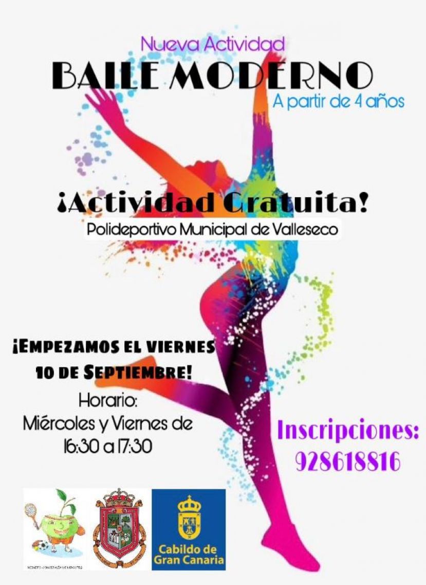 Arranca las clases de Baile Moderno en Valleseco