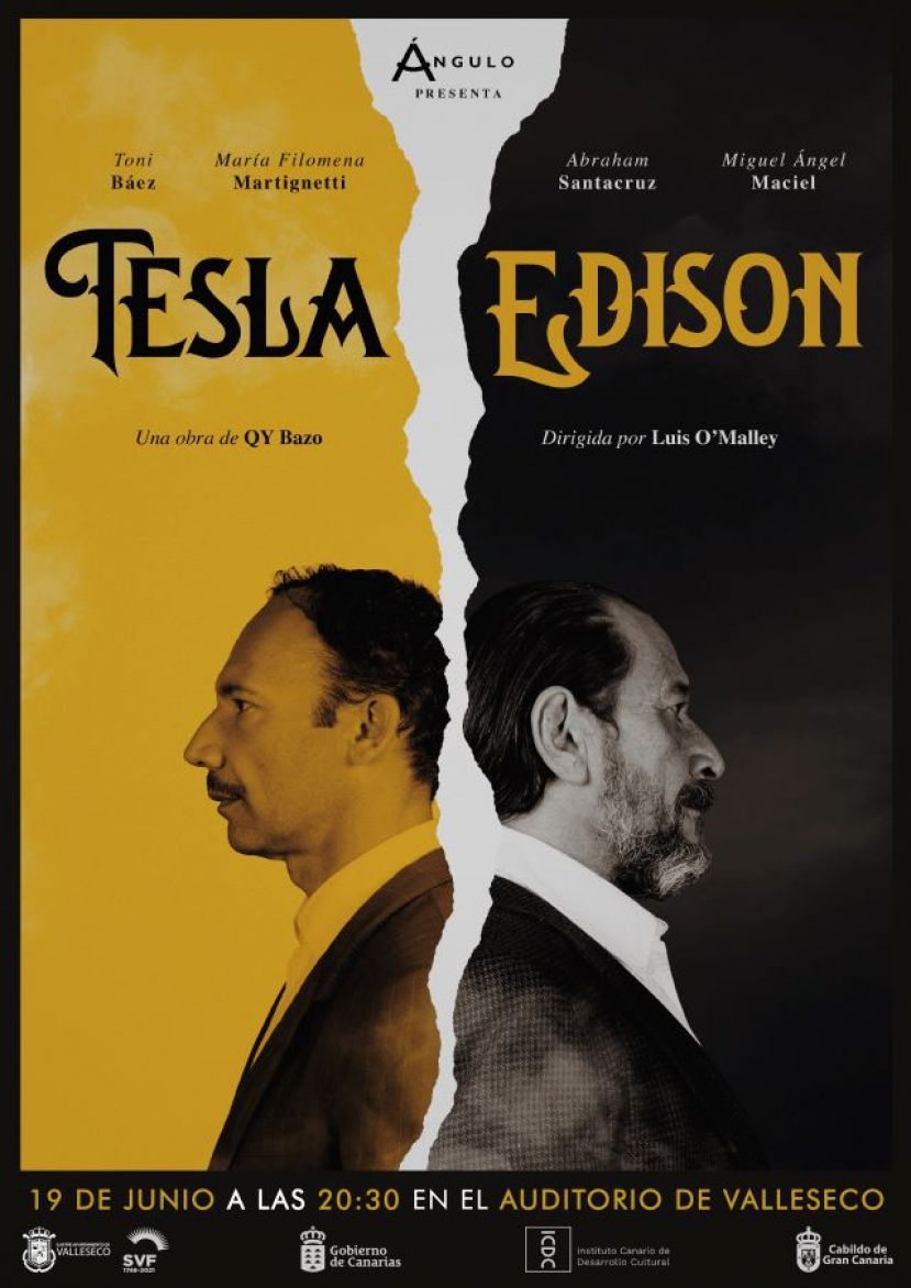 ‘Tesla/Edison’, la historia de dos genios de la ciencia llega al auditorio de Valleseco