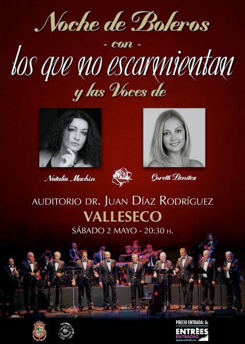Valleseco: Concierto de boleros con el grupo Los Que No Escarmientan