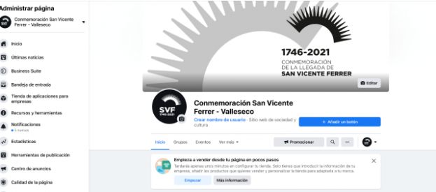 Valleseco pone en marcha sus redes sociales conmemorativas de San Vicente Ferrer