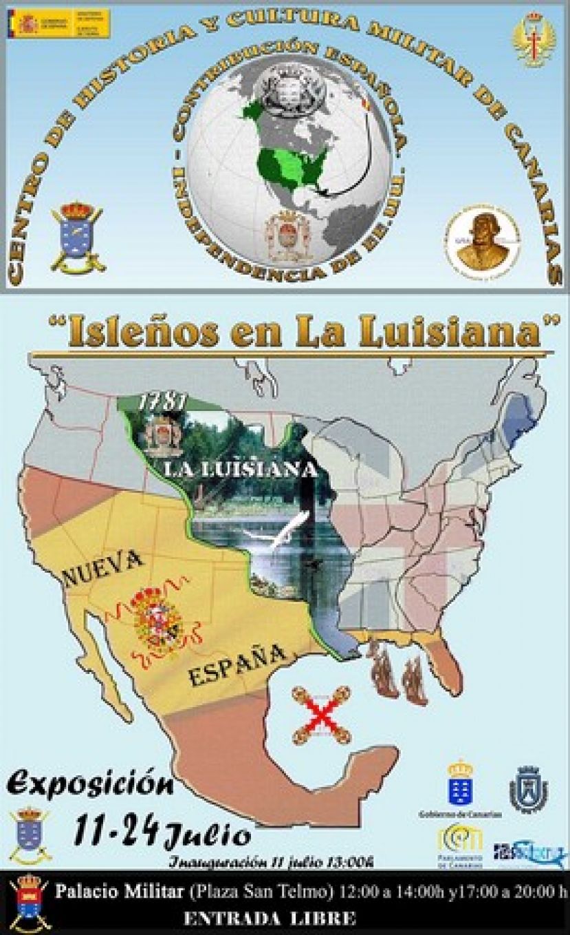 E​xposici&oacute;n​: "Isle&ntilde;os en Luisiana" en ​el Palacio Militar de Las Palmas
