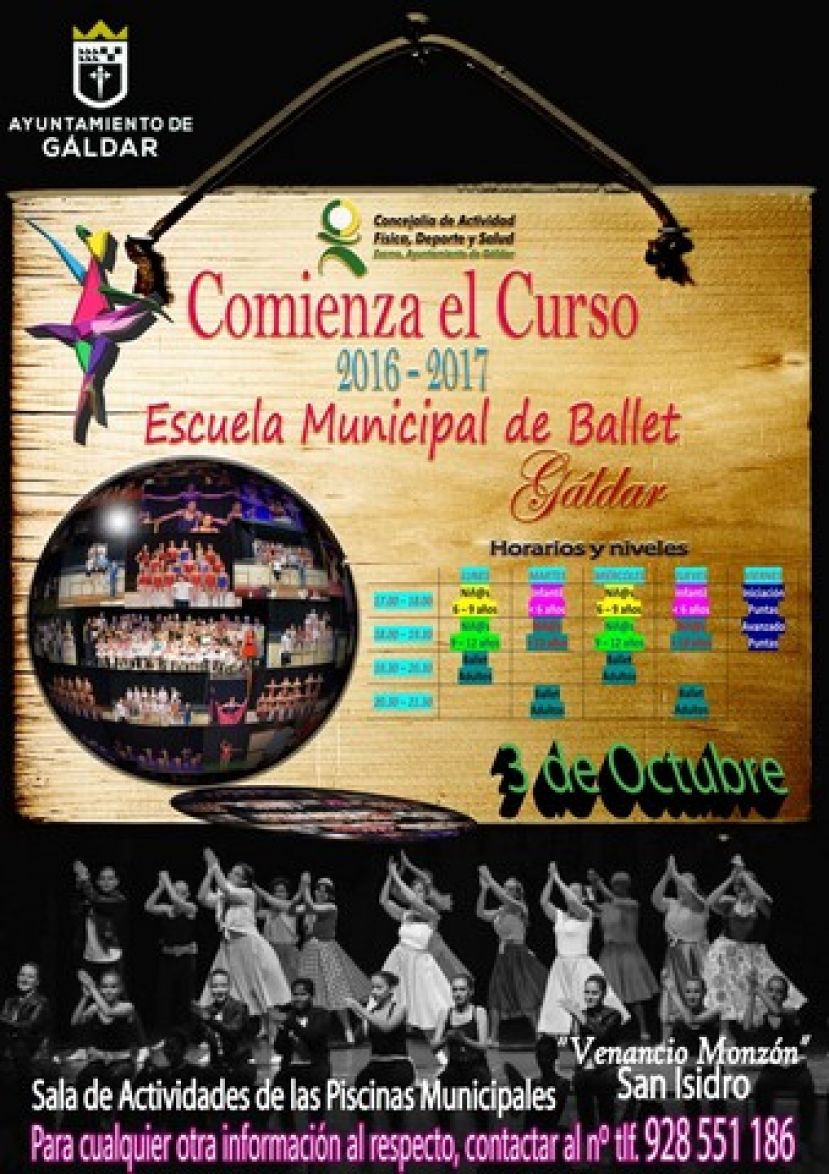 Comienza un nuevo Curso en la Escuela Municipal de Ballet de Gáldar