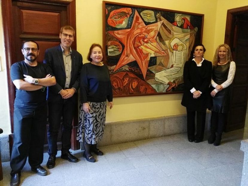 El cuadro &lsquo;Natividad&rsquo; de Jes&uacute;s Arencibia se incorpora a la colecci&oacute;n de la Casa de Col&oacute;n gracias a una donaci&oacute;n particular al Cabildo