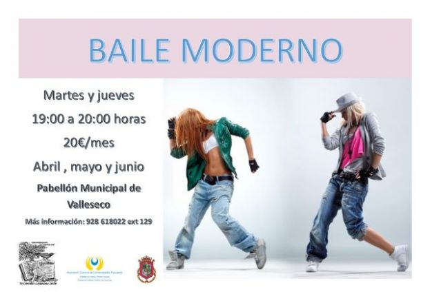 Comienza las clases de Baile Moderno en el municipio de Valleseco
