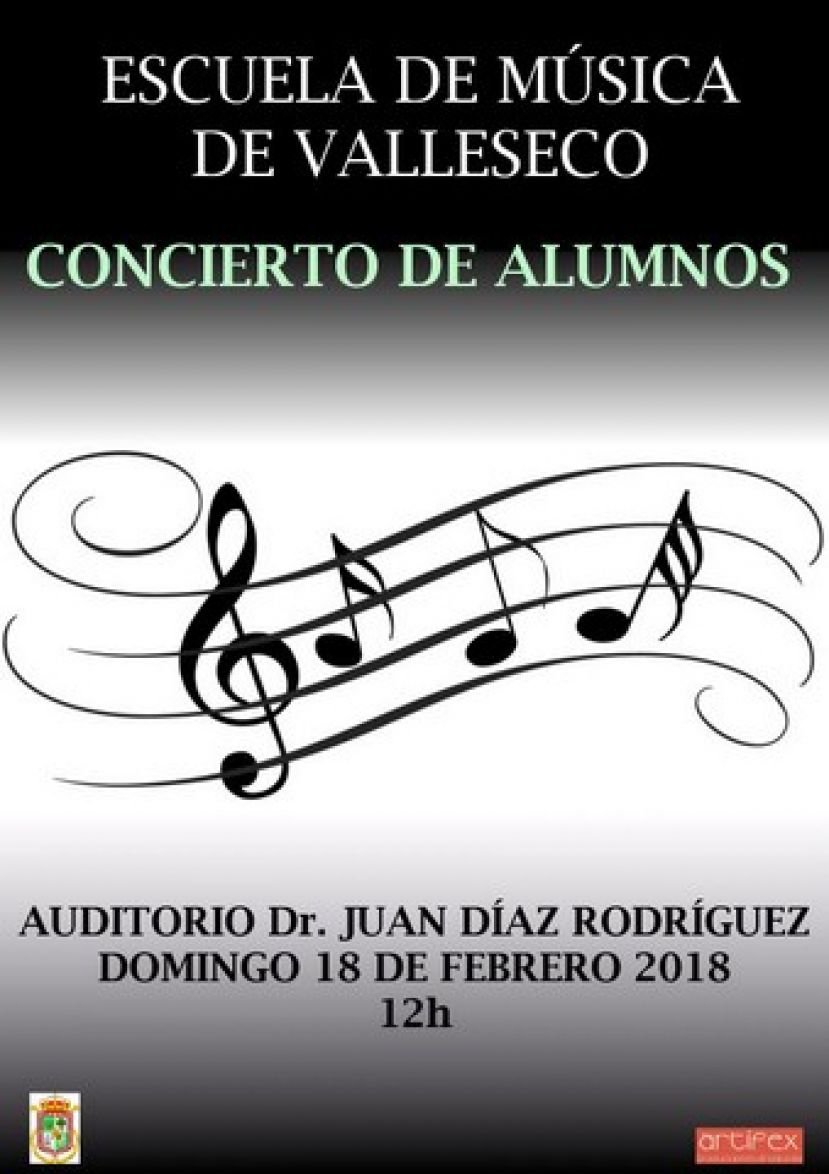 Concierto audici&oacute;n de la Escuela de M&uacute;sica de Valleseco