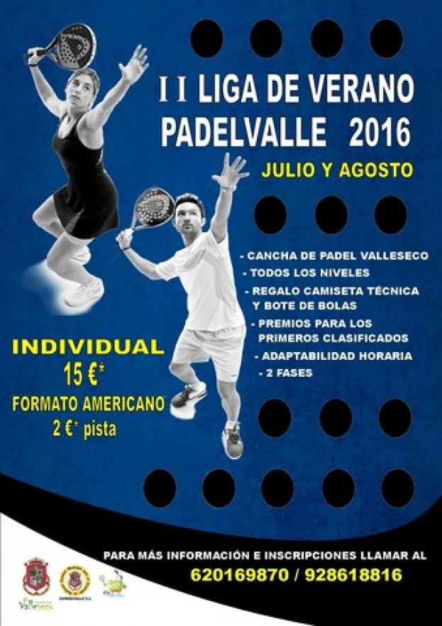 Valleseco se prepara para la segunda edici&oacute;n de la Liga de verano de p&aacute;del