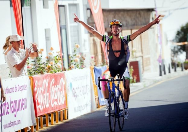 Euprepio Calo, ganador de la segunda etapa de la Vuelta Ciclista Isla de Tenerife