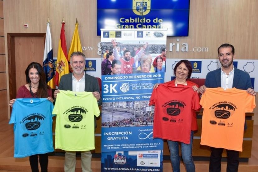 La 3K Gran Canaria Accesible da el pistoletazo de salida a la X Cajasiete Gran Canaria Marat&oacute;n