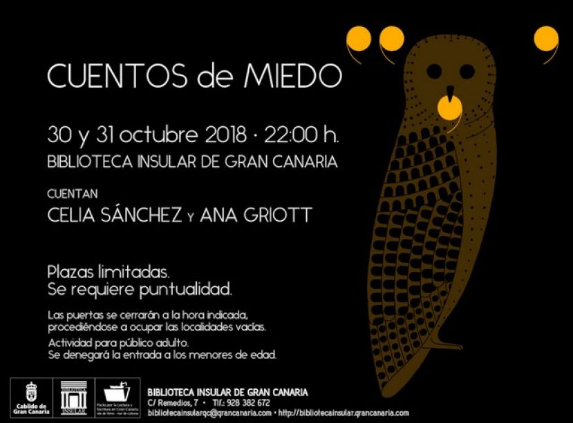 LA BIBLIOTECA INSULAR METE MIEDO PARA CELEBRAR EL D&Iacute;A DE LOS DIFUNTOS