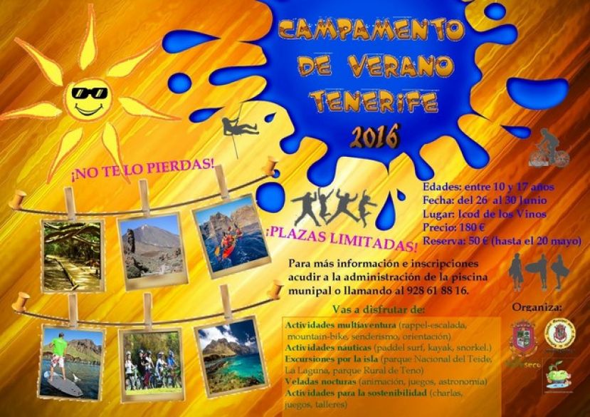 Valleseco organiza el campamento de verano a Tenerife
