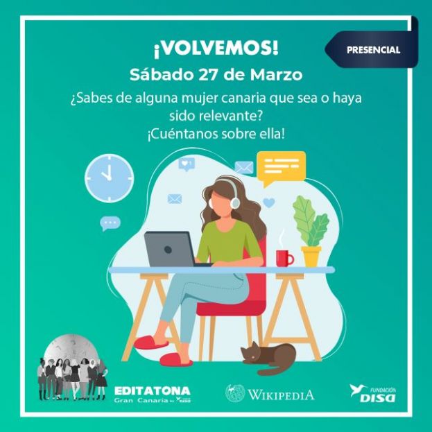 Editatona Gran Canaria by Fundaci&oacute;n DISA celebrar&aacute; su segunda edici&oacute;n