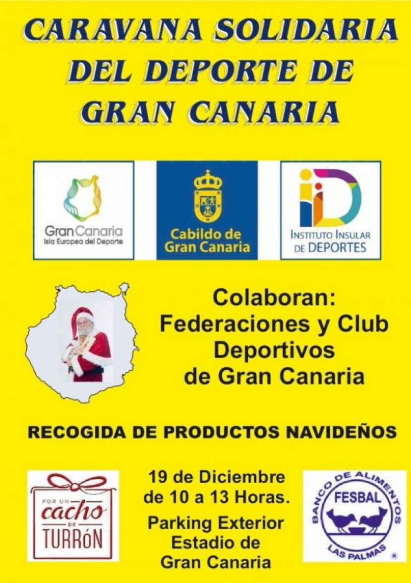 Federaciones, clubes y deportistas participan este s&aacute;bado en la Caravana Solidaria del Deporte de Gran Canaria