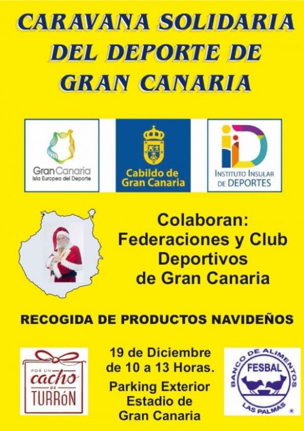 Federaciones, clubes y deportistas participan este sábado en la Caravana Solidaria del Deporte de Gran Canaria