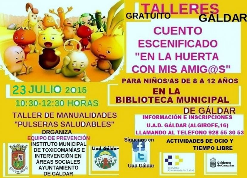 Gáldar: Taller de Manualidades y de Escenificación de Cuentos