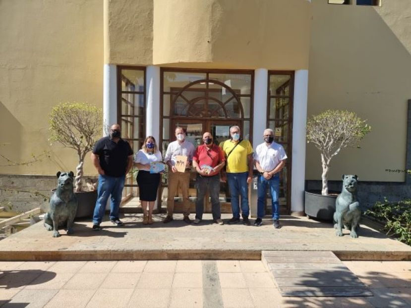 El Ayuntamiento de Agüimes recibe a la Federación de Lucha de Gran Canaria
