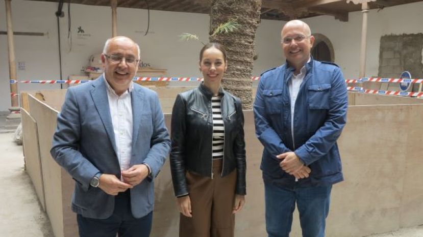 Antonio Morales visita el futuro Museo de Bellas Artes de Gran Canaria