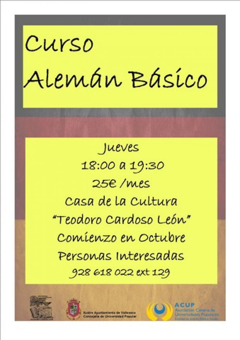 La UP de Valleseco oferta clases de alem&aacute;n enfocado al mundo laboral