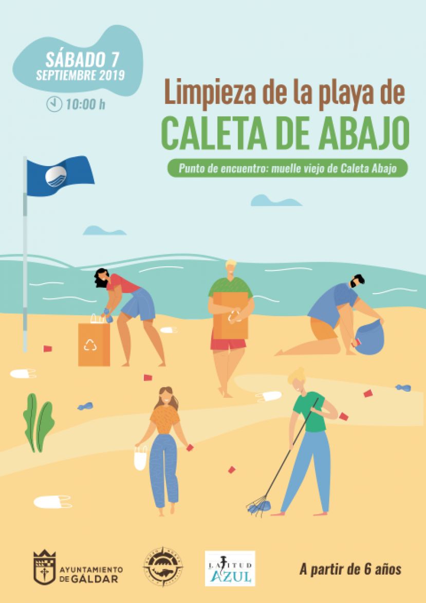 Gáldar: Invitación a la ciudadanía a unirse a la limpieza de la playa de Caleta de Abajo