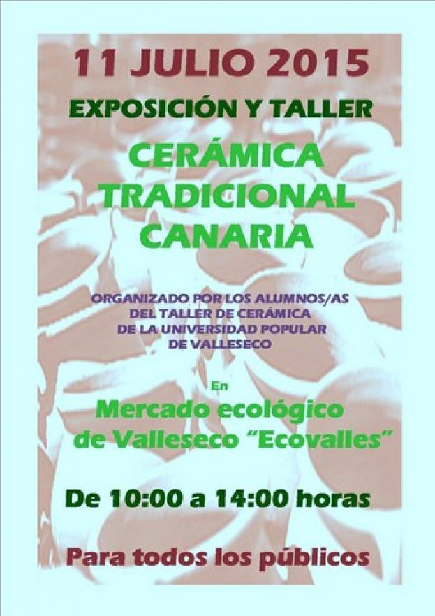 Valleseco: Muestra del alumnado del taller de la Universidad Popular de cerámica
