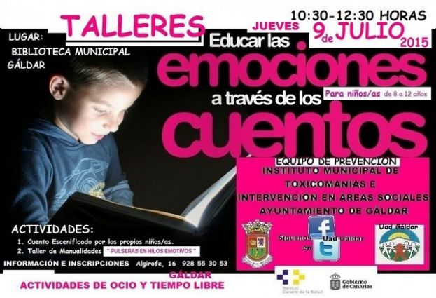 Gáldar: Talleres para “Educar las Emociones” a través de los Cuentos