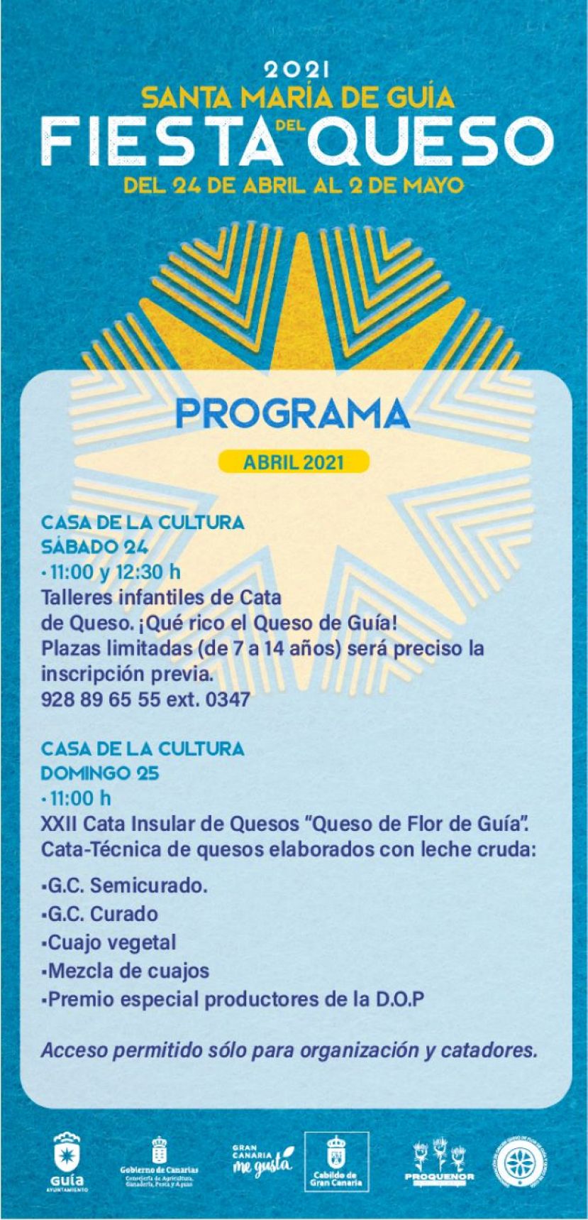 Gu&iacute;a acoge el 25 de abril la XXII Cata Insular de Quesos &lsquo;Queso de Flor de Gu&iacute;a&rsquo;