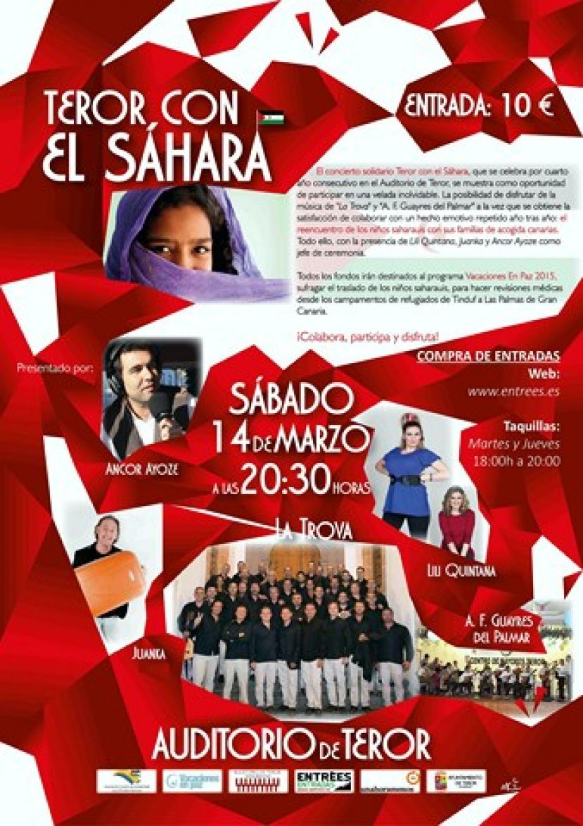 Concierto solidario Teror con el Sáhara con Lili Quintana y Juanka Hernández