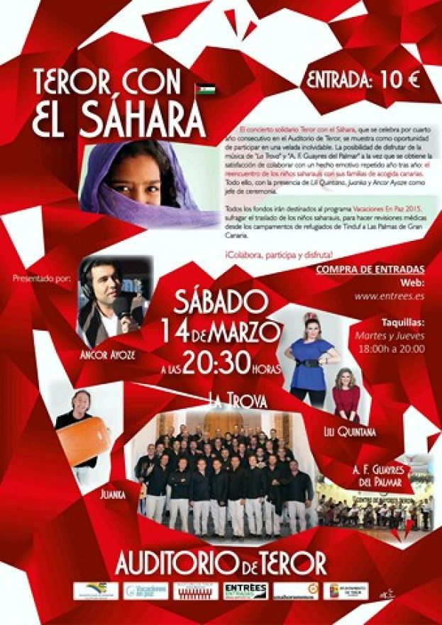 Concierto solidario Teror con el Sáhara con Lili Quintana y Juanka Hernández