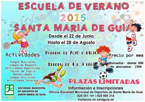 Gu&iacute;a: En marcha del 22 de junio al 28 de agosto una Escuela de Verano